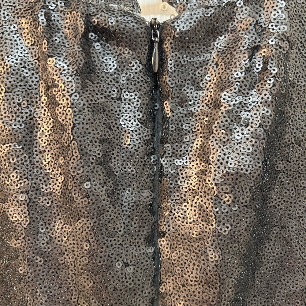 Sea New York Rachelle Sequin Tunic Dress Size S Black Cocktail NYE Party Pockets - Picture 8 of 12